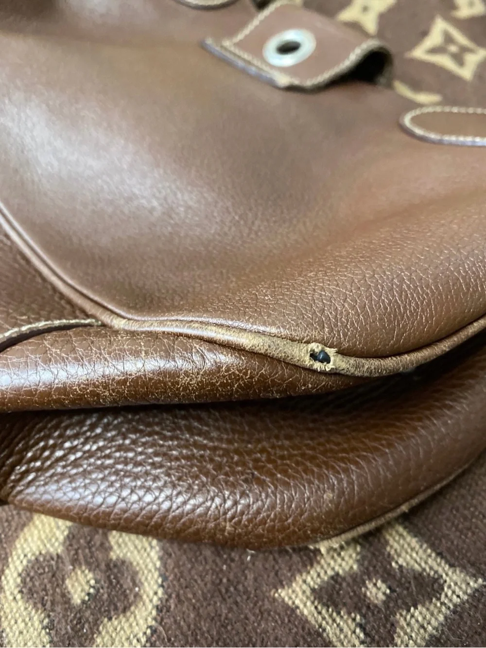 Prada Vitello Daino Buckle shoulder bag